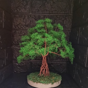 Dús lombú drót bonsai, Otthon & Lakás, Dekoráció, Asztal és polc dekoráció, Bonsai, Fémmegmunkálás, Mindenmás, MESKA