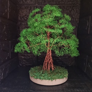 Dús lombú drót bonsai - otthon & életmód - dekoráció - asztal és polc dekoráció - bonsai - Meska.hu