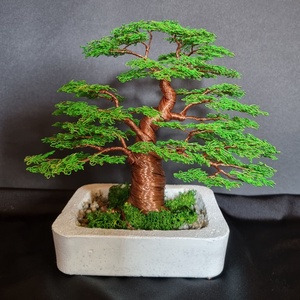 Vastag törzsű drót bonsai, Otthon & Lakás, Dekoráció, Asztal és polc dekoráció, Bonsai, Fémmegmunkálás, Mindenmás, MESKA