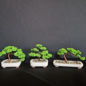 Mini bonsai fák 3db - Meska.hu