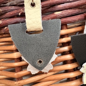 Ebony and ivory - ékszer - fülbevaló - lógó fülbevaló - Meska.hu