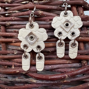 Sunshine, Ékszer, Fülbevaló, Lógó fülbevaló, Bőrművesség, MESKA