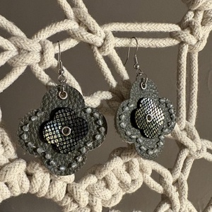 Labracadabra, Ékszer, Fülbevaló, Lógó fülbevaló, Bőrművesség, MESKA