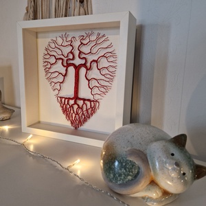 Szív alakú élet fája képkeretben  - otthon & életmód - dekoráció - kép & falikép - képkeret - Meska.hu