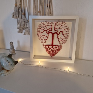 Szív alakú élet fája képkeretben  - otthon & életmód - dekoráció - kép & falikép - képkeret - Meska.hu