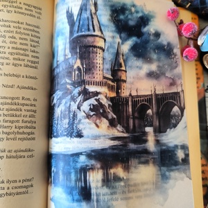 Roxfort télen KönyvOverlay Harry Potter sorozathoz - művészet - grafika & illusztráció - művészi nyomat - Meska.hu