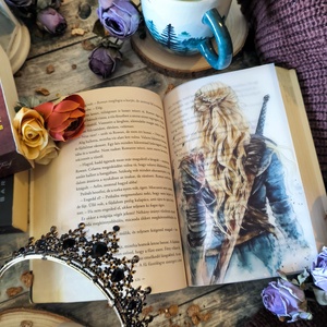 Aelin karakter overlay - Throne of glass KönyvOverlay - művészet - grafika & illusztráció - művészi nyomat - Meska.hu