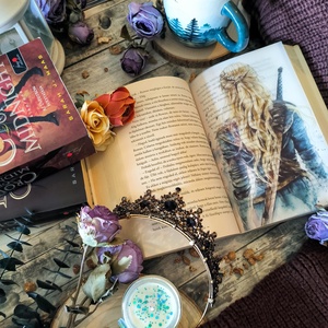 Aelin karakter overlay - Throne of glass KönyvOverlay - művészet - grafika & illusztráció - művészi nyomat - Meska.hu