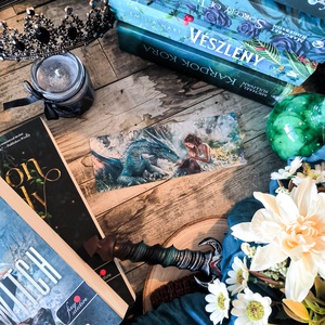 Spring Reading Dragon könyvjelző 1  - könyv & zene - könyvjelző - Meska.hu