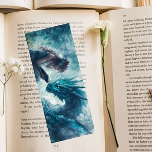 Dark Green Reading Dragon könyvjelző 1 , Könyv & Zene, Könyvjelző, Fotó, grafika, rajz, illusztráció, MESKA
