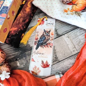 Autumn is calling őszi könyvjelző - könyv & zene - könyvjelző - Meska.hu