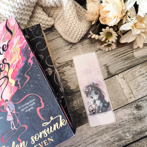 Dark Unicorn halálfejes laminált könyvjelző - könyv & zene - könyvjelző - Meska.hu