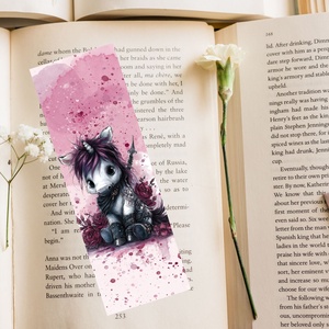 Dark Unicorn karddal laminált könyvjelző, Könyv & Zene, Könyvjelző, Fotó, grafika, rajz, illusztráció, MESKA
