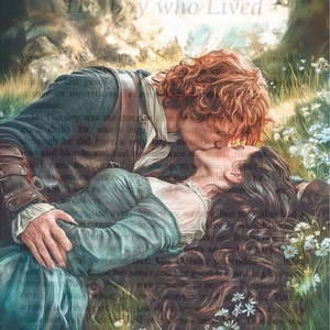 Claire és Jamie Outlander Overlay, Művészet, Grafika & Illusztráció, Művészi nyomat, Fotó, grafika, rajz, illusztráció, MESKA