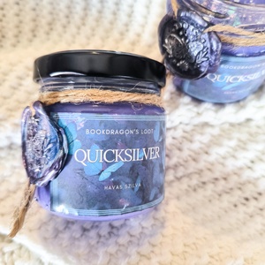 Quicksilver - szójaviasz könyves gyertya - otthon & életmód - gyertya, illat, aroma - gyertya - Meska.hu