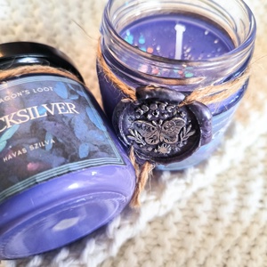 Quicksilver - szójaviasz könyves gyertya - otthon & életmód - gyertya, illat, aroma - gyertya - Meska.hu