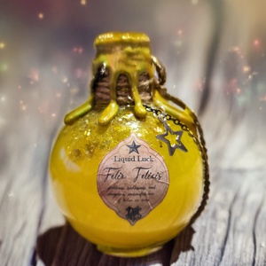 Felix Felicis - bájital - otthon & életmód - dekoráció - asztal és polc dekoráció - díszüveg - Meska.hu