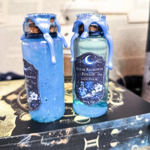 Lunar Regrowth Potion - Darcy hajnövesztő széruma bájital - otthon & életmód - dekoráció - asztal és polc dekoráció - díszüveg - Meska.hu