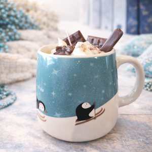 Karácsonyi forró csoki - szójaviasz desszertgyertya - karácsony - karácsonyi lakásdekoráció - karácsonyi illatgyertya, mécses - Meska.hu