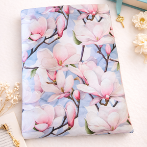 Magnóliás könyvvászon � Stílusos védelem kedvenc könyveidnek - Nagyméretű, Könyv & Zene, Könyvtok, Varrás, MESKA