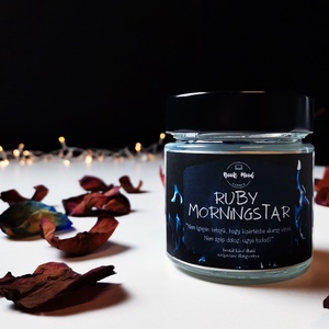 Ruby Morningstar (A kárhozottak királynője) szójaviasz illatgyertya, Otthon & Lakás, Gyertya, illat, aroma, Gyertya, Gyertya-, mécseskészítés, Meska
