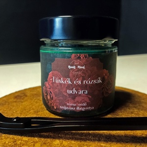 ACOTAR (Az éjszaka udvara / Rhysand / Tüskék és rózsák udvara) szójaviasz illatgyertya - otthon & életmód - gyertya, illat, aroma - gyertya - Meska.hu