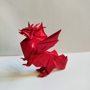 Origami sárkány - otthon & életmód - dekoráció - dísztárgy - Meska.hu