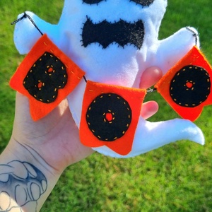 Halloween-i dísz, Otthon & Életmód, Dekoráció, Ajtó- és ablak dekoráció, Ajtódísz & Kopogtató, Varrás, MESKA