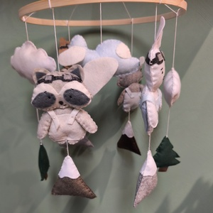 Állatkás kiságyforgó  - Meska.hu