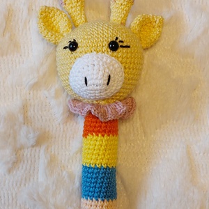 Amigurumi zsiráf csörgő , Játék & Sport, 3 éves kor alattiaknak, Csörgő, , MESKA