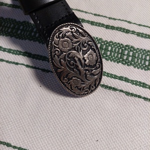 Virágos csatos öv - ruha & divat - öv & övcsat - öv - Meska.hu