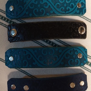 Hullámok tengere mintás hajcsatok, Ruha & Divat, Hajdísz & Hajcsat, Hajcsat & Hajtű, Bőrművesség, MESKA