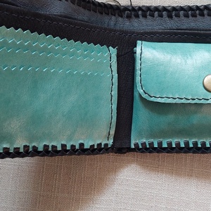 Kék-fekete  pénztárca - táska & tok - pénztárca & más tok - pénztárca - női pénztárca - Meska.hu