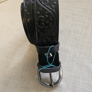 Hullámok tengere hosszú bőr öv - Meska.hu