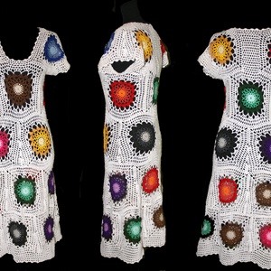 horgolt nyári ruha  - ruha & divat - női ruha - ruha - Meska.hu