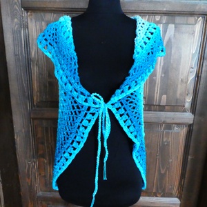 horgolt mellény s-m-es - Meska.hu