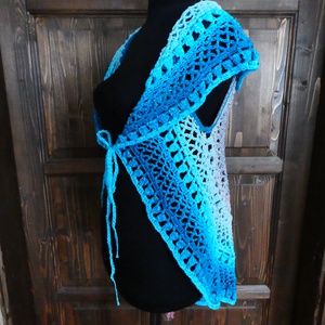 horgolt mellény s-m-es - ruha & divat - női ruha - mellény - Meska.hu