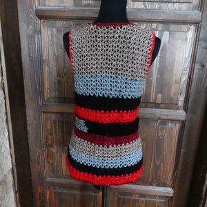 horgolt mellény s-m-es - ruha & divat - női ruha - mellény - Meska.hu