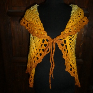 horgolt mellény m-es , Ruha & Divat, Női ruha, Mellény, Horgolás, MESKA