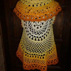 horgolt mellény m-es  - ruha & divat - női ruha - mellény - Meska.hu