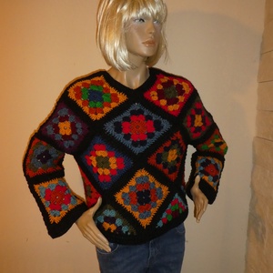 horgolt pulcsi m-es, Ruha & Divat, Női ruha, Mellény, Horgolás, MESKA