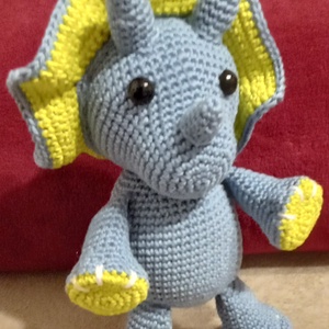 Triceratops - játék & sport - plüssállat & játékfigura - plüss dínók - Meska.hu