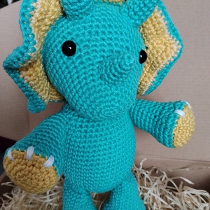 Triceratops - játék & sport - plüssállat & játékfigura - plüss dínók - Meska.hu