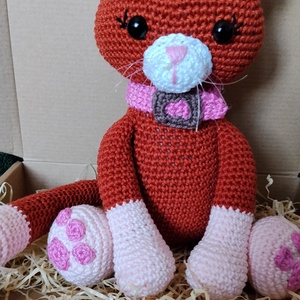 Horgolt Cica , Játék & Sport, Plüssállat & Játékfigura, Cica, Horgolás, MESKA