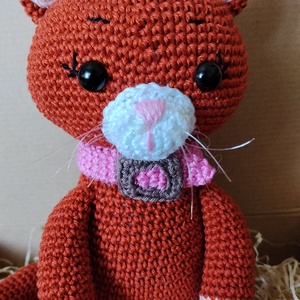 Horgolt Cica  - játék & sport - plüssállat & játékfigura - cica - Meska.hu