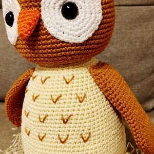 Horgolt bagoly  - játék & sport - plüssállat & játékfigura - bagoly - Meska.hu