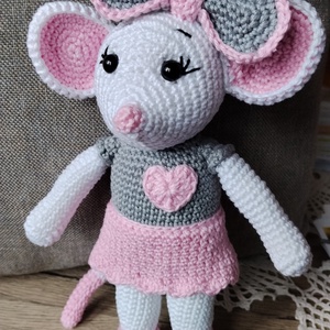 Horgolt egér , Játék & Sport, Plüssállat & Játékfigura, Egér, Horgolás, MESKA