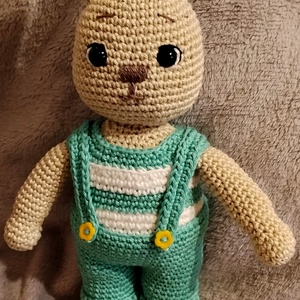 Horgolt nyuszi fiú , Játék & Sport, Plüssállat & Játékfigura, Nyuszi, Horgolás, MESKA