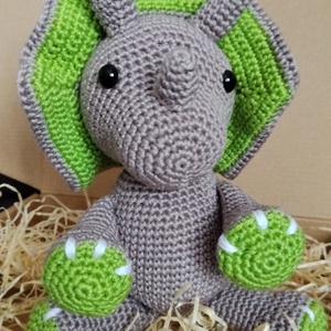 Horgolt dínó  - játék & sport - plüssállat & játékfigura - plüss dínók - Meska.hu