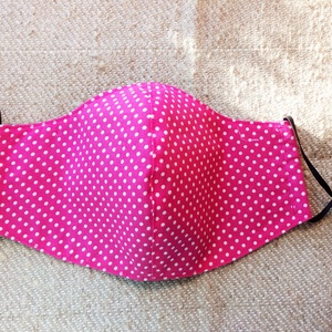 PINK PÖTTYÖS - fregoli arcmaszk - ruha & divat - maszk, arcmaszk - Meska.hu